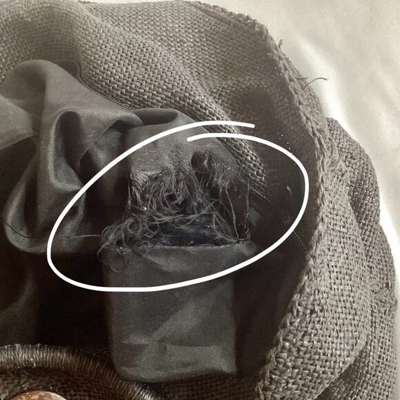 Cappelli black straw large tote - Picture 9 of 9